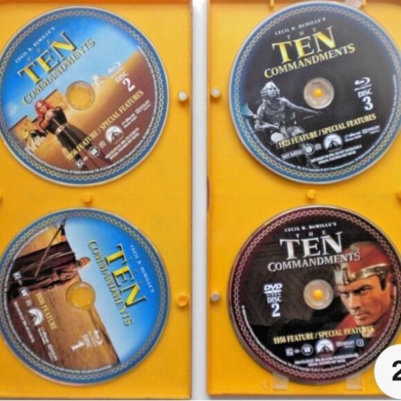 The Ten Commandments Limited Edition Set 18,622 of 100,000. Plays Bluray & DVD - Picture 10 of 11